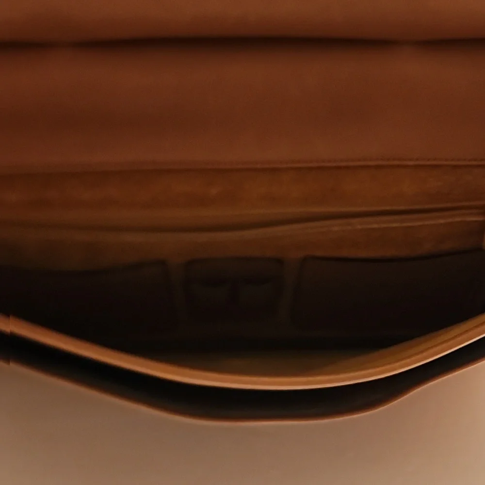 RAFAEL Classic Tan Leather Men's or Womens Briefcase/ Laptop Bag